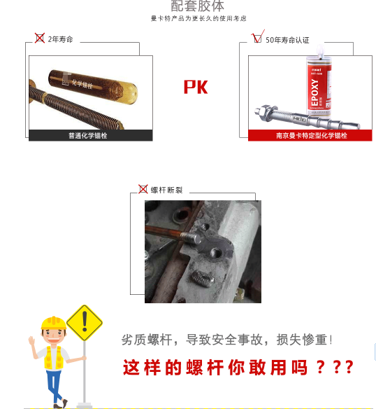 建筑加固碳鋼化學(xué)錨栓和不銹鋼化學(xué)錨栓哪個好？