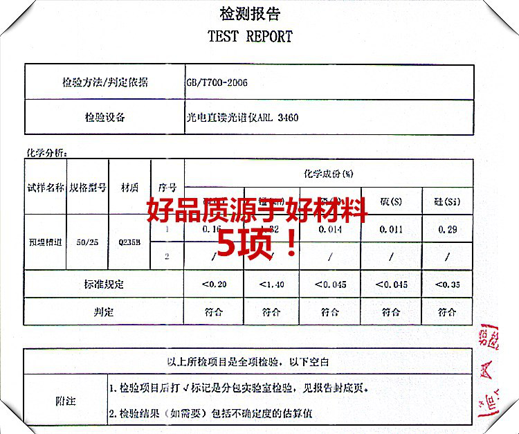 這5種成分組成的曼卡特預埋槽道，品質(zhì)自然不會差