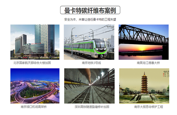 這些工程都在用曼卡特碳纖維布，您還等什么？