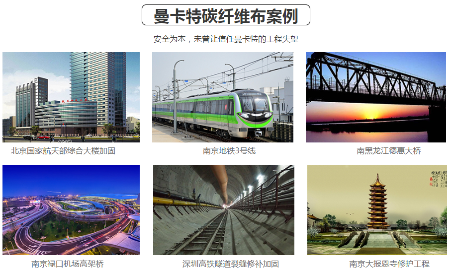 這些工程都在用曼卡特碳纖維布，你約嗎？