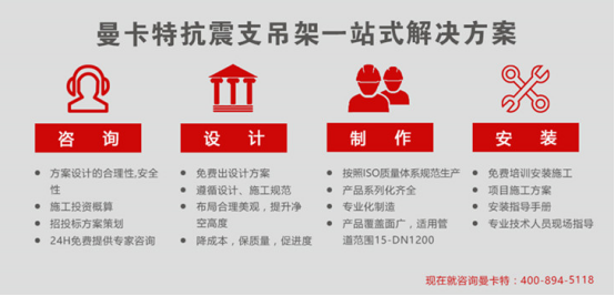 買抗震支架，曼卡特一站式為您解決所有難題~