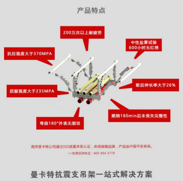 抗震支架，就選曼卡特，央視展播品牌，中國(guó)平安承保