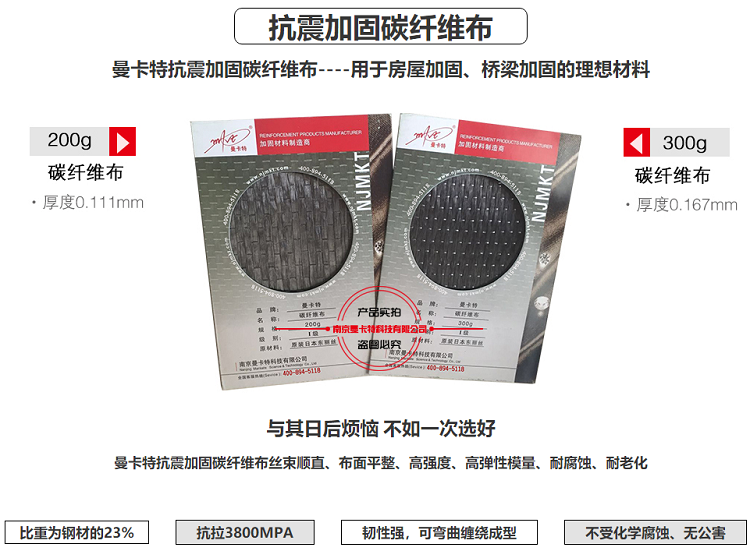 購買碳纖維布，認準南京曼卡特